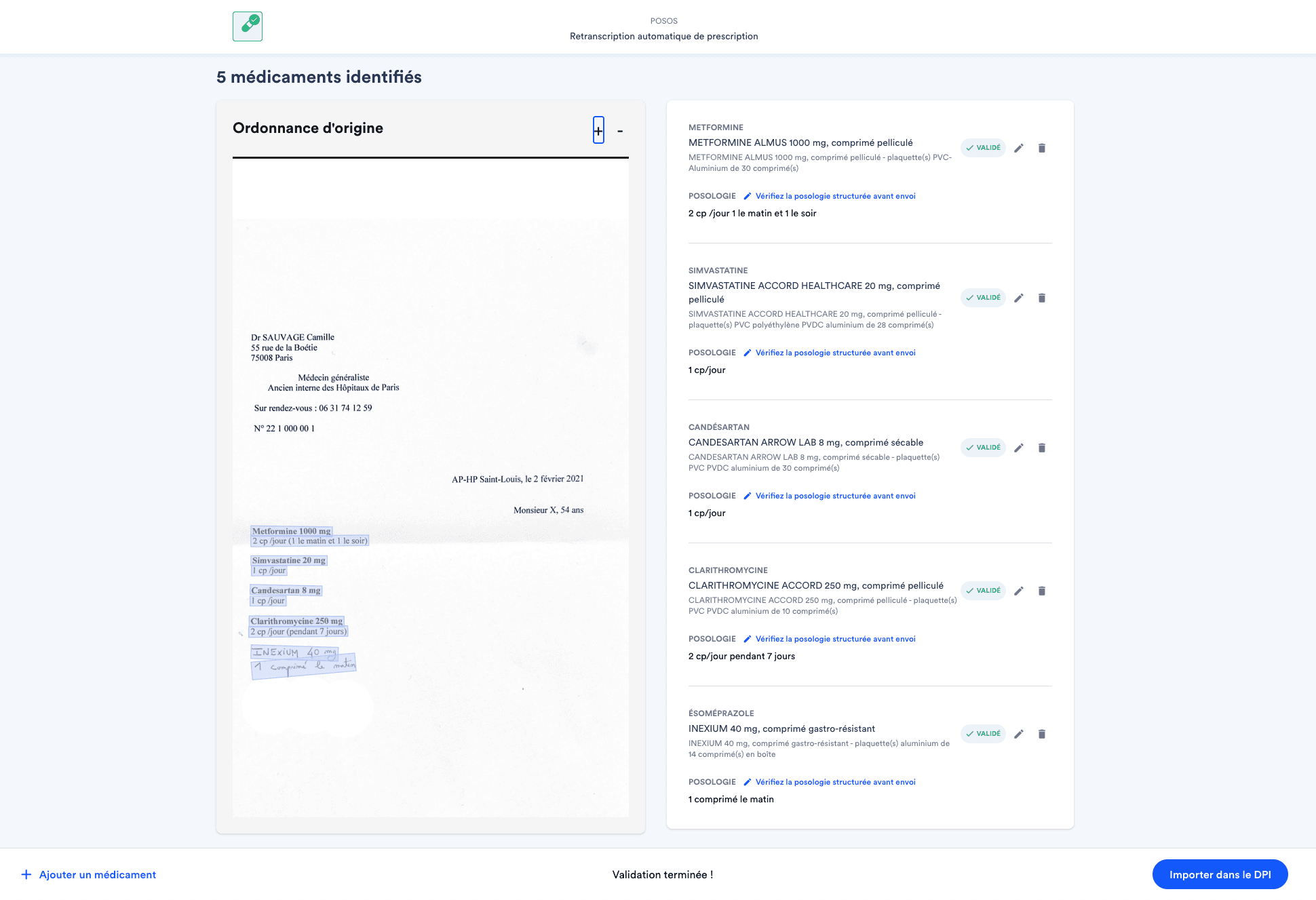 Validation scan & go